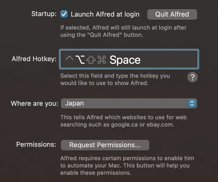 Preferences-Alfred-Hotkey