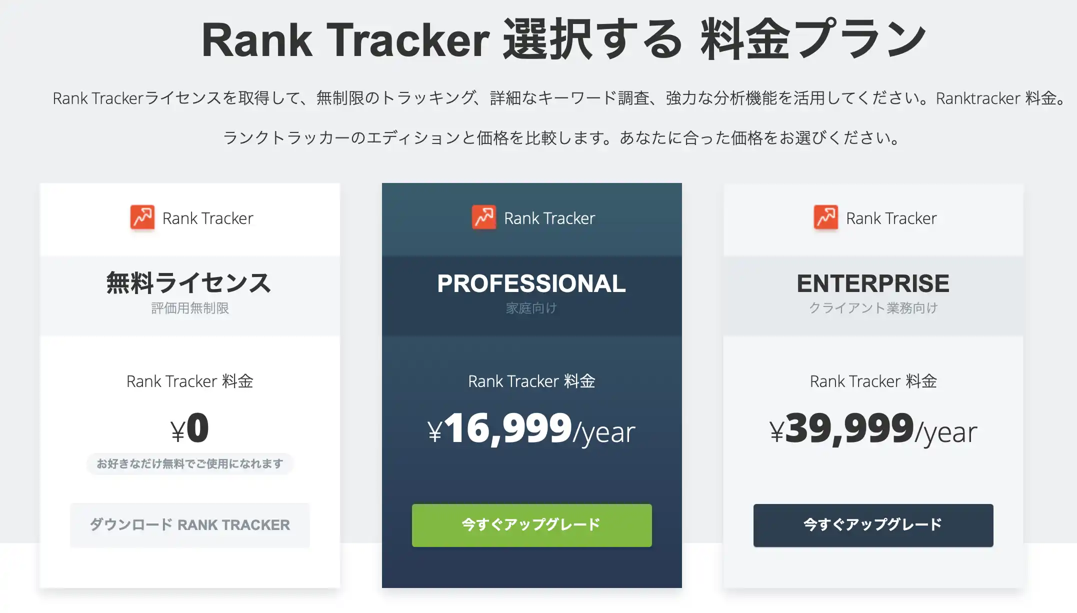 Rank-Tracker-料金プラン